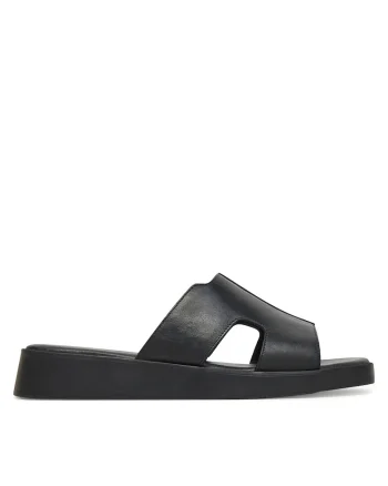 Papuci dama,  piele naturala, negru, elegant, confortabil