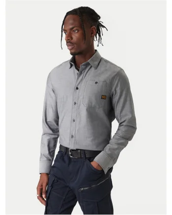 Camasa barbati,  slim fit, gri, bumbac