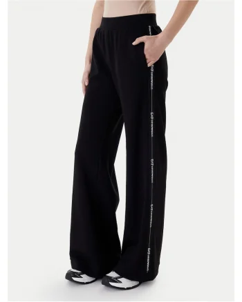 Pantaloni dama,  poliester, evazati, negru