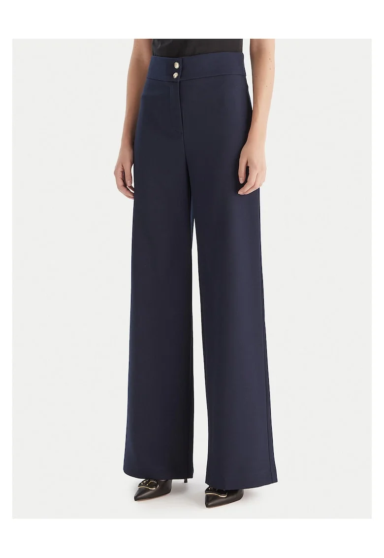 Pantaloni dama,  poliester, Bleumarin