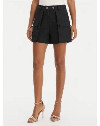 Pantaloni scurti dama,  poliester reciclat, negru