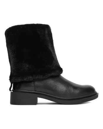 Botine  piele naturala, negre