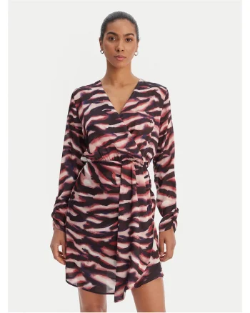 Rochie casual,  multicolor, poliester reciclat