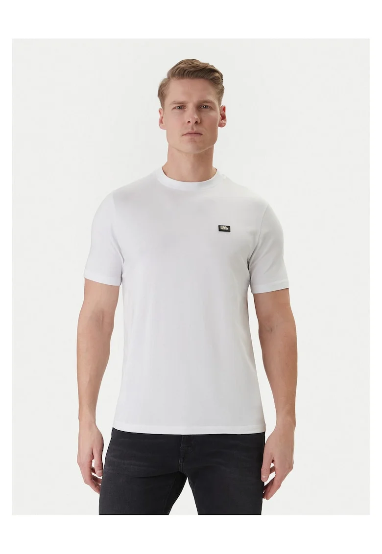 Tricou Barbati,  Alb, bumbac,