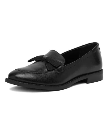 Mocasini dama,  fabricati din piele naturala, negru