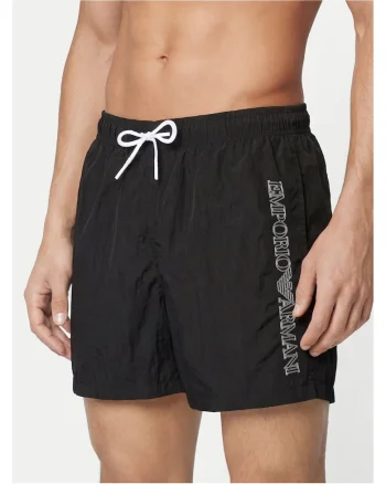 Costum de baie barbati,  poliamida, Negru