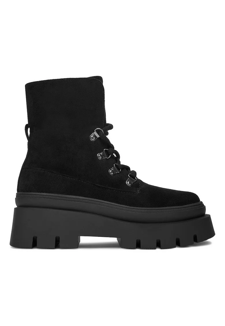 Pantofi femeie,  material textil, negru,