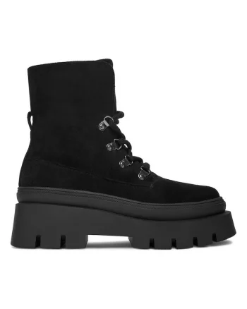 Pantofi femeie,  material textil, negru,