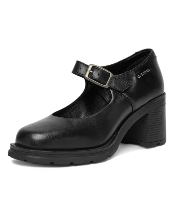 Pantofi dama, G-Star Raw, piele naturala, toc gros, negru