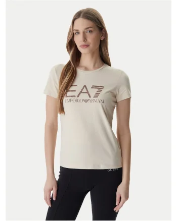 Tricou dama,  bumbac/elastan, bej