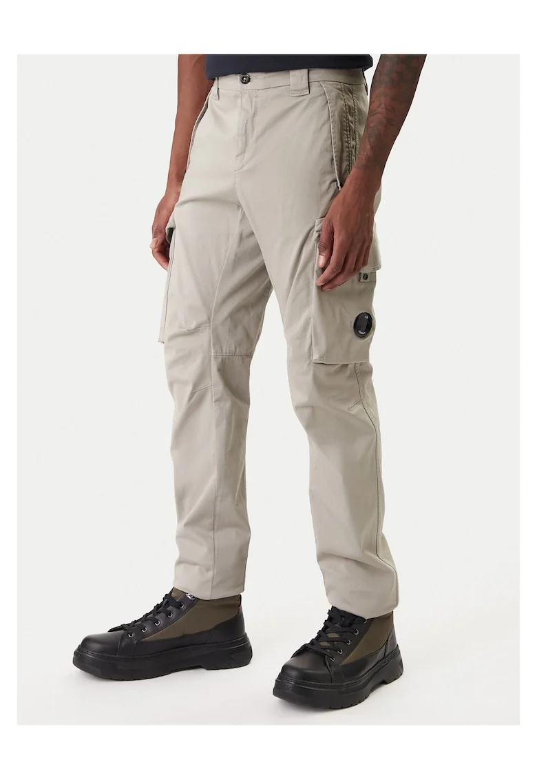 Pantaloni barbati,  bumbac/elastan, bej
