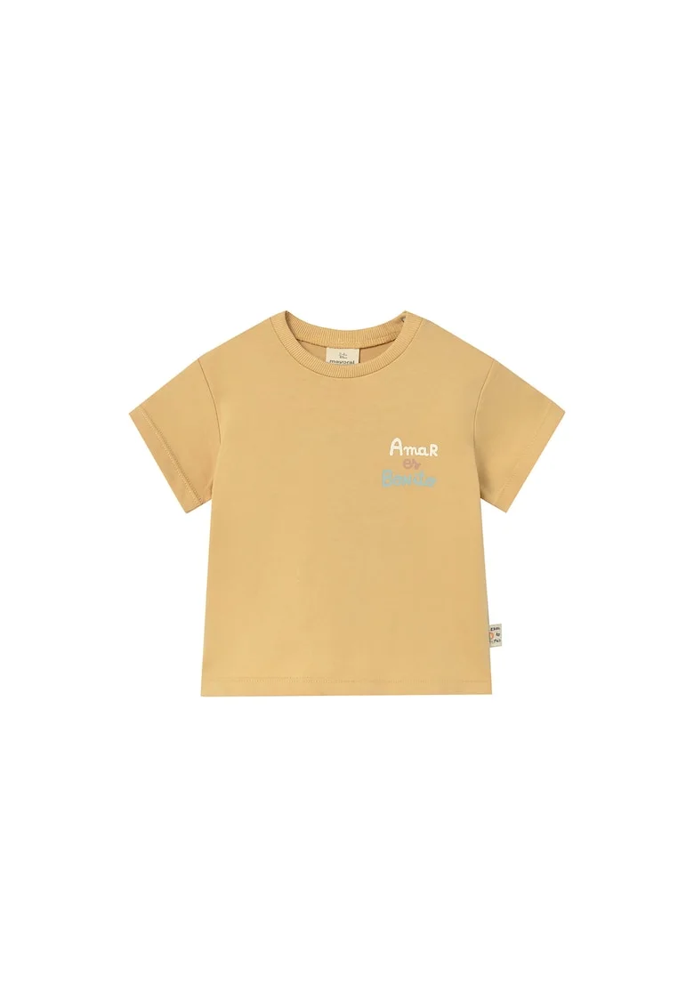 Tricou copii,  bumbac 100%, galben, Galben