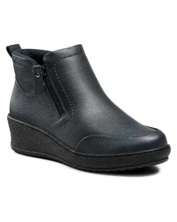 Ghete dama,  piele ecologica, albastru,