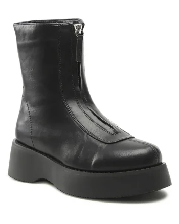 Ghete dama,  piele ecologica, negru,