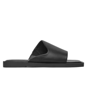 Papuci dama,  negru, din sintetic, confortabili