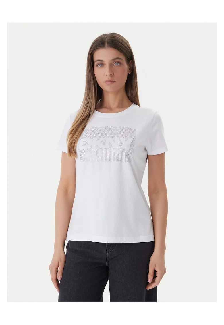 Tricou dama,  alb, bumbac/modal