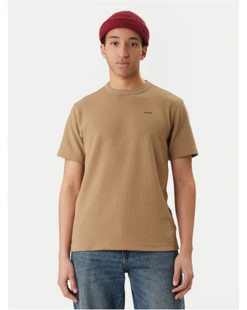 Tricou barbati,  bumbac organic, bej