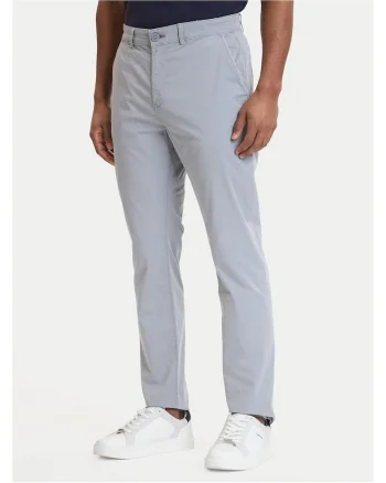 Pantaloni barbati,  slim fit, gri, bumbac
