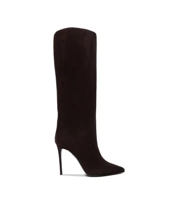 Cizme dama,  piele naturala, tocul subtire, maro,