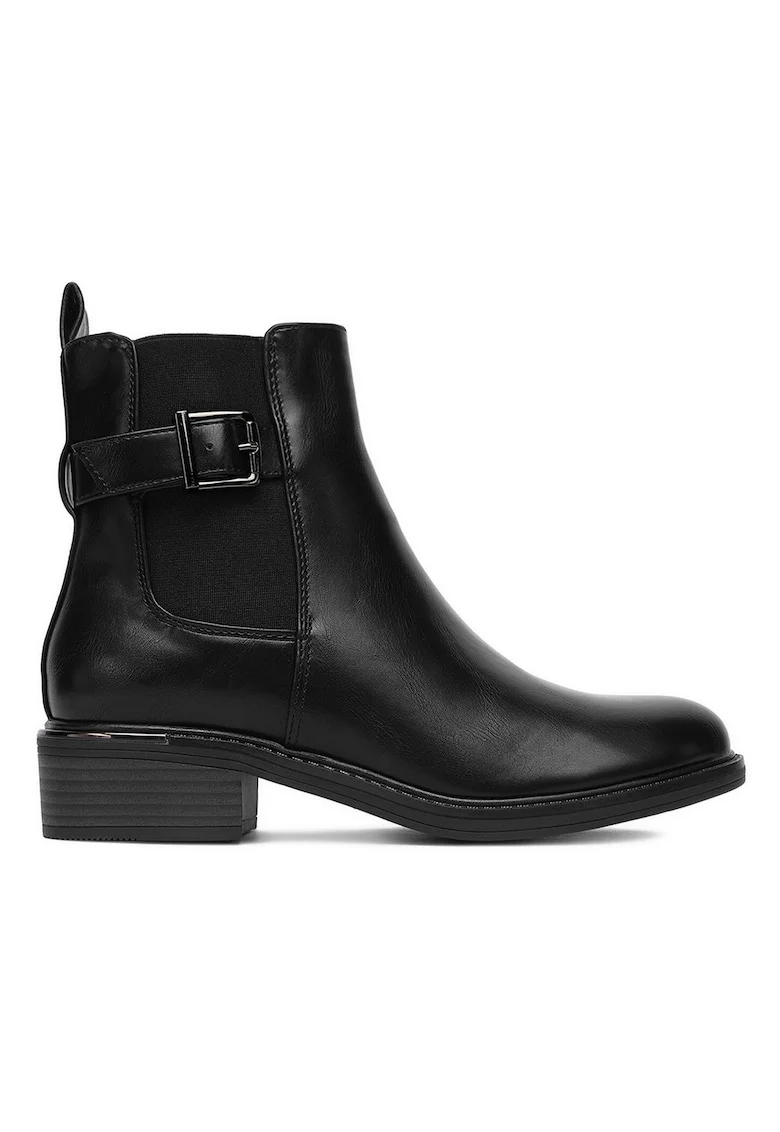 Botine femeie,  tesatura, negru, 36 EU,
