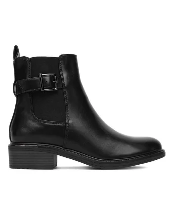 Botine femeie,  tesatura, negru, 36 EU,