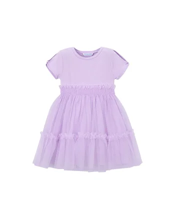 Rochie fete,  violet, 57% bumbac, 40% poliamida