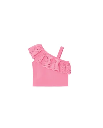 Tricou copii,  bumbac, roz, 98% bumbac, 2% elastan