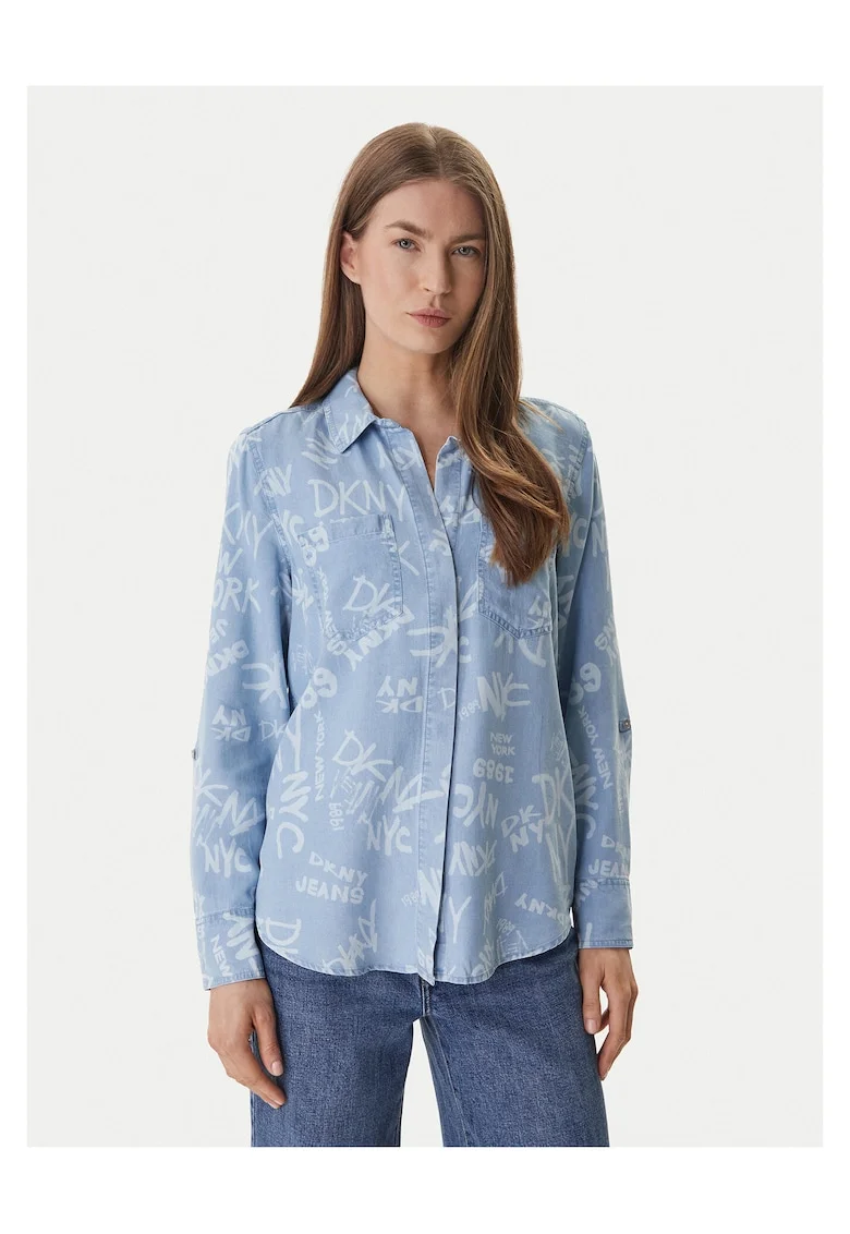 Camasa dama,  albastru deschis, 100% Tencel