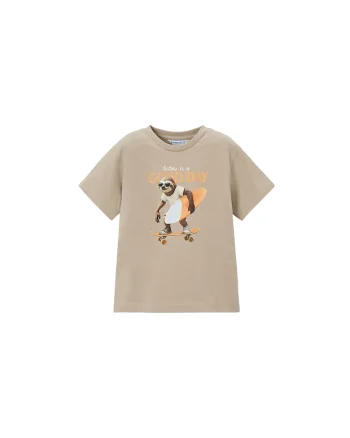 Tricou copii,  bumbac 100%, bej