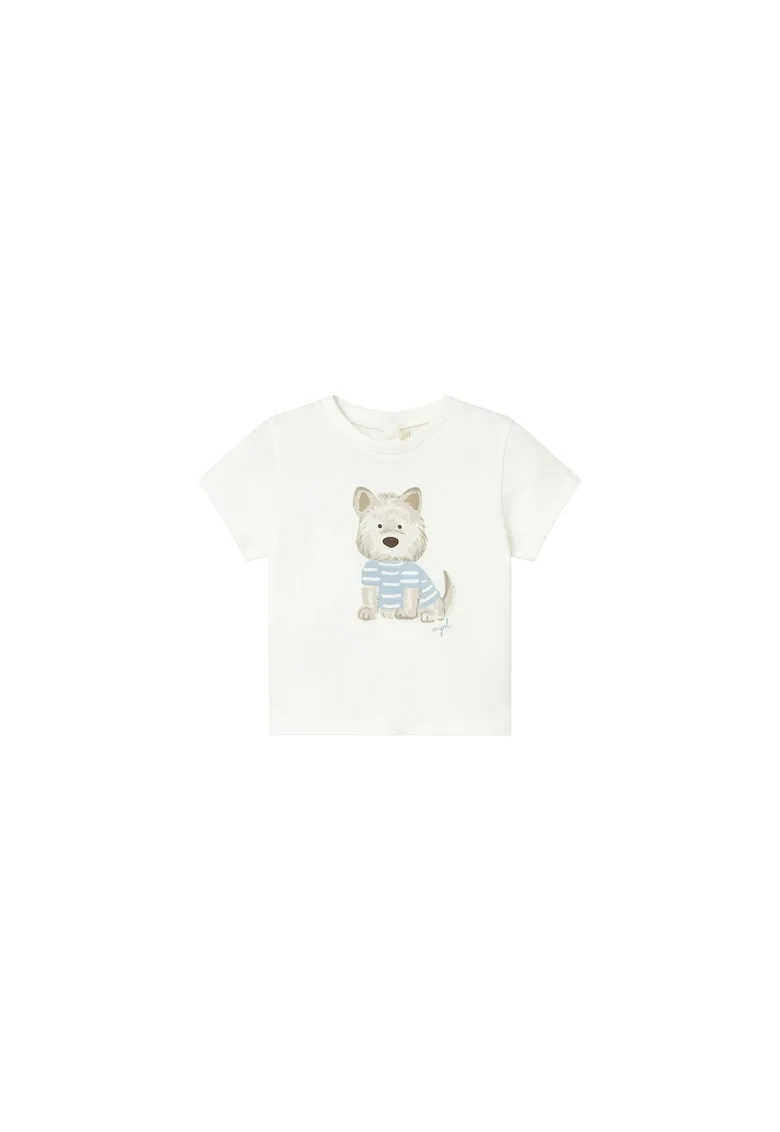 Tricou  din bumbac 100%, alb, Alb
