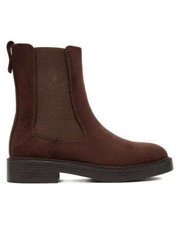 Botine femeie,  textil, maro