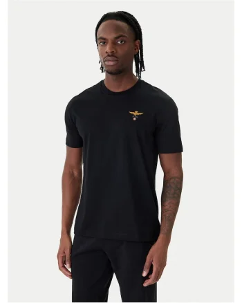 Tricou Negru Bumbac Barbati, Negru