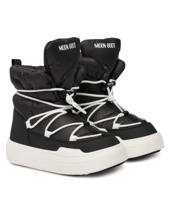 Cizme de zapada Fete,  negru, material sintetic,