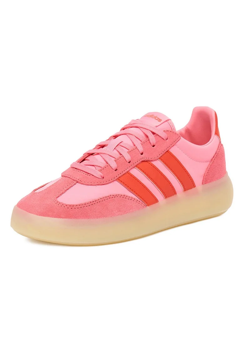 Tenisi dama,  piele naturala, roz, stil variat, Roz