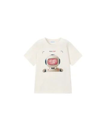 Tricou copii,  bumbac ecru, Ecru