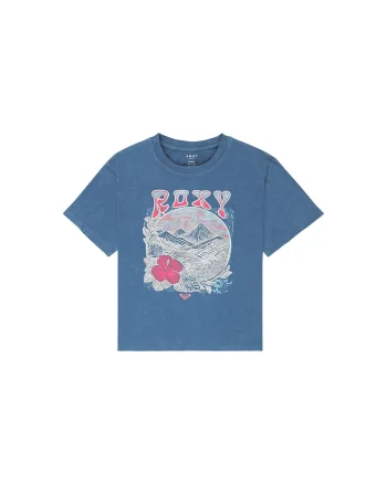 Tricou copii,  supradimensionat, albastru, bumbac organic
