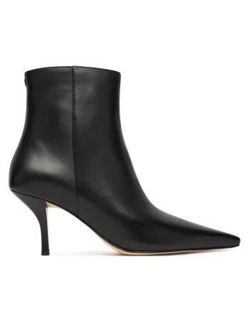 Botine femeie,  piele naturala, negru