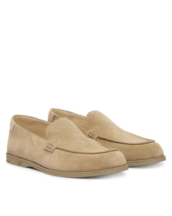 Mocasini de barbati,  piele naturala, bej