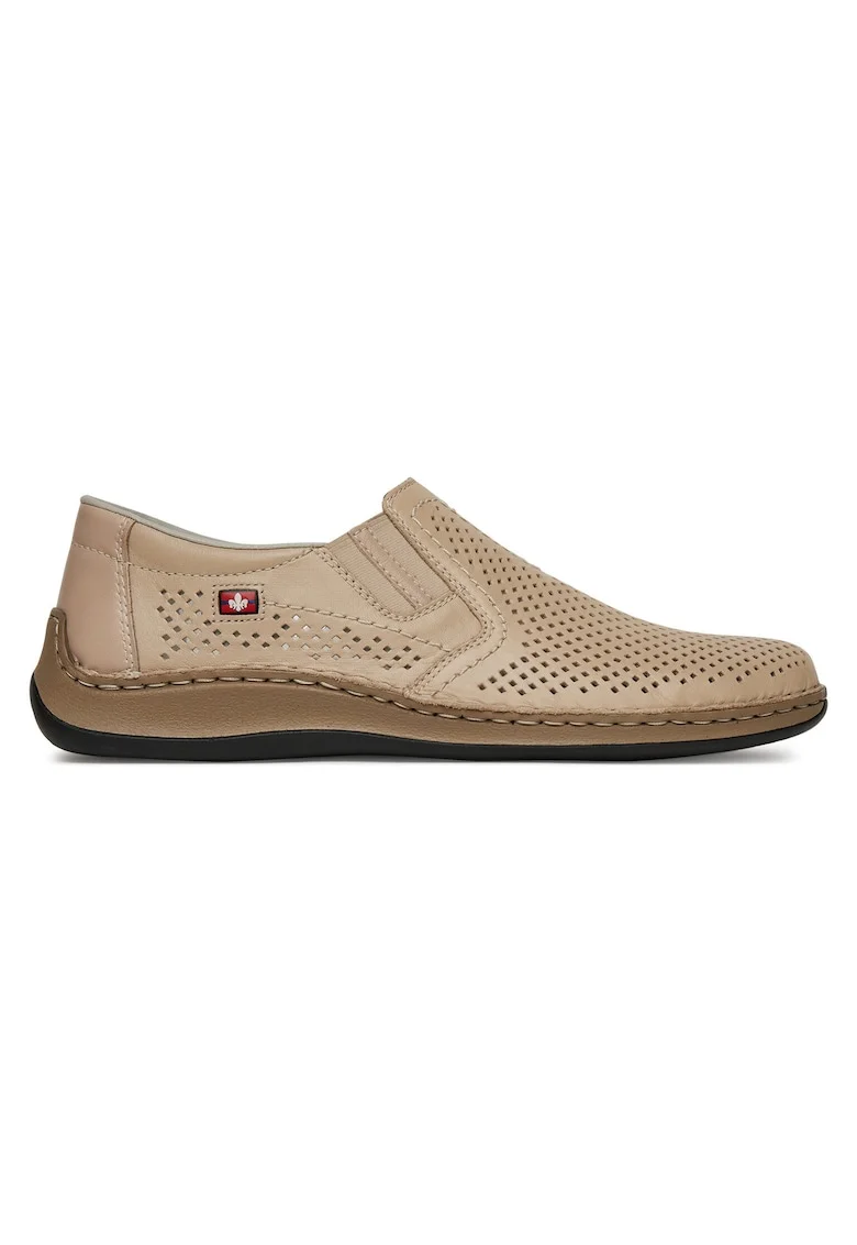 Pantofi barbatesti,  piele naturala, bej, tehnologie Antistress