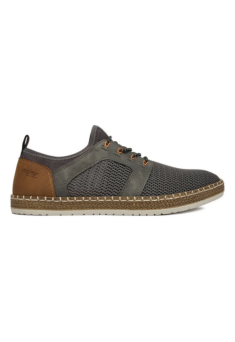 Pantofi barbati,  material textil, maro