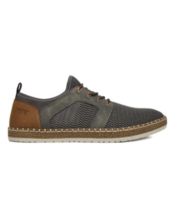 Pantofi barbati,  material textil, maro