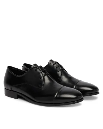 Pantofi barbati,  piele naturala, culoare neagra