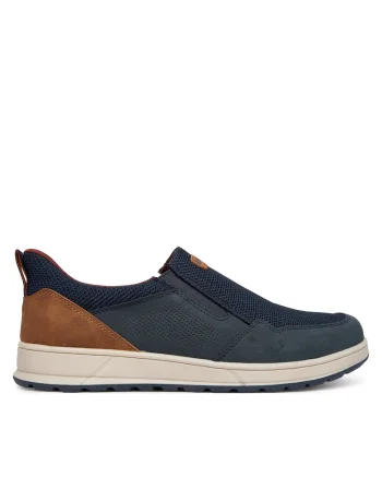 Pantofi barbati,  material textil, albastru