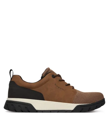 Pantofi barbati,  material textil, maro
