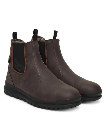 Ghete barbati,  piele ecologica, maro,