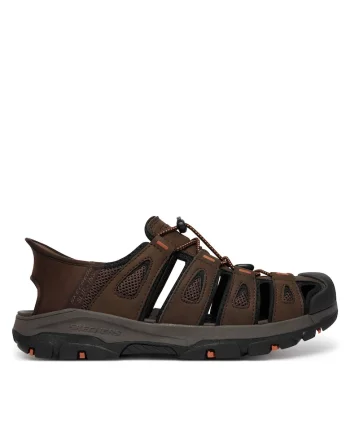 Sandale barbat,  piele ecologica, maro