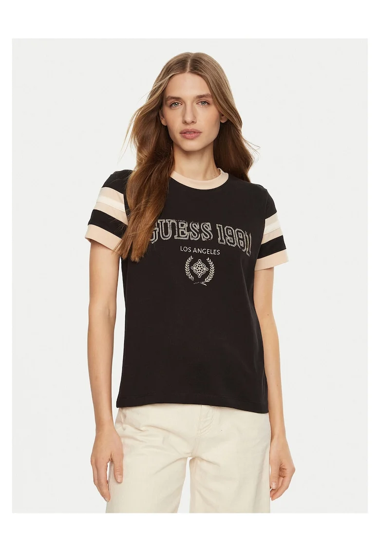 Tricou dama,  bumbac, maro