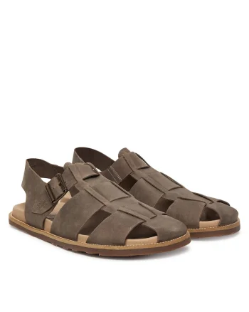Sandale barbat,  piele naturala, maro
