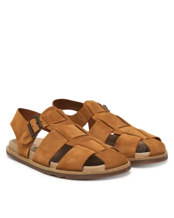 Sandale  piele naturala, maro,