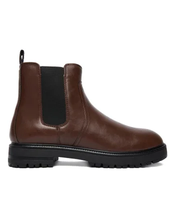 Ghete barbati,  piele ecologica, maro, 40 EU,